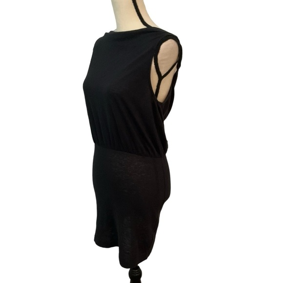 FP Beach Black Linen Dress Free People Size Small Swim Cover Up - Picture 1 of 10